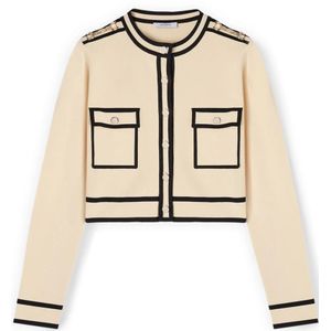 Motivi, Dames, Truien, Wit, Maat: XS Leer,