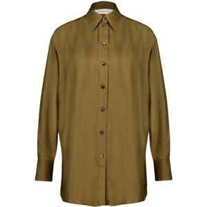Zimmermann, Dames, Blouses & Shirts, Groen, Maat: L Zijde,