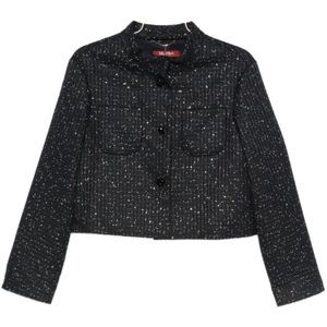 Max Mara Studio, Dames, Jassen, Blauw, Maat: XL