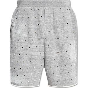 Dsquared2 Logo shorts , Gray , Heren , Maat: XL