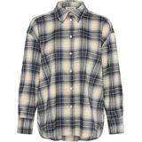 Soaked in Luxury - SLPamala - Overhemd - Blauw - Navy Checks