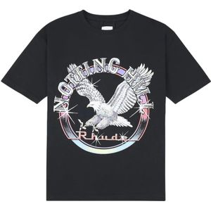 Rhude, Heren, Tops, Zwart, Maat: XL