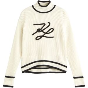 Karl Lagerfeld, Dames, Truien, Beige, Maat: L