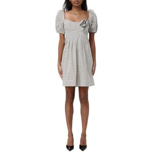 Elisabetta Franchi, Dames, Jurken, Wit, Maat: M