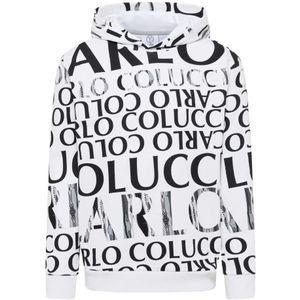 Carlo Colucci - Urban Black Friday Hoodie - Heren - Wit - Sweatvest