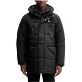 Tommy Jeans - DM0DM22249 - Gewatteerde Jas - Zwart - Casual - Polyester