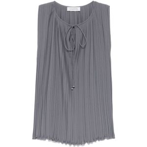 Lanvin, Dames, Tops, Grijs, Maat: XS