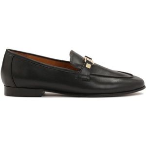 Kazar - Monogram Slip-on - Leren Halfschoenen - Zwart