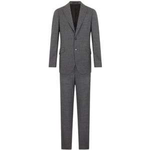 Brooks Brothers, Heren, Pakken, Grijs, Maat: S Wol,