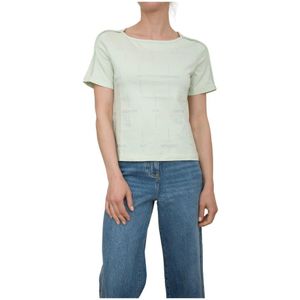 Patrizia Pepe, Dames, Tops, Groen, Maat: XS Katoen,