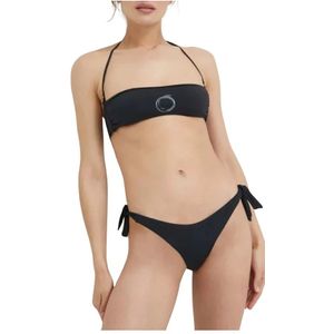 Trussardi, Dames, Badkleding, Zwart, Maat: M Poliester,