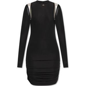 Dsquared2 Jurk met logo , Black , Dames , Maat: 2XS