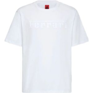 Ferrari, Heren, Tops, Wit, Maat: XS Katoen,