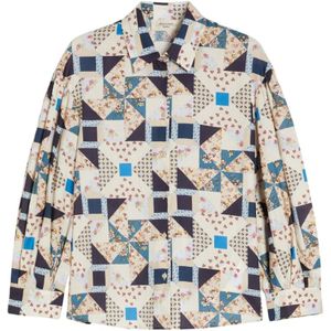 Max Mara, Dames, Blouses & Shirts, Veelkleurig, Maat: M