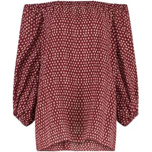Marinella Piccinno, Dames, Blouses & Shirts, Rood, Maat: M Zijde,
