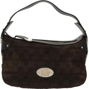 Bally Pre-owned, Dames, Pre-owned, Bruin, Maat: ONE Size Suède,
