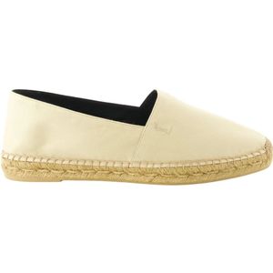 Saint Laurent, Heren, Schoenen, Beige, Maat: 41 EU Gabardine,