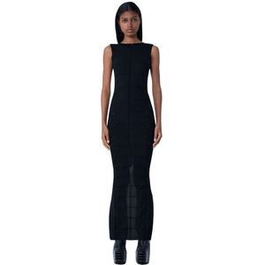 Rick Owens, Dames, Jurken, Zwart, Maat: S Wol,
