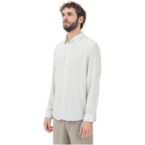 Armani Exchange, Heren, Overhemden, Grijs, Maat: XL