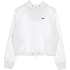 Fila, Dames, Sweatshirts & Hoodies, Wit, Maat: XS Katoen,