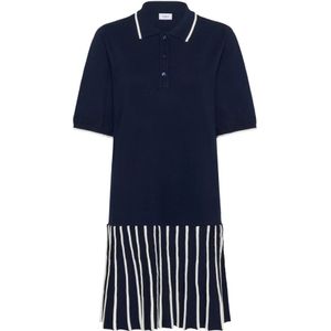 Saint Tropez, Dames, Jurken, Blauw, Maat: L