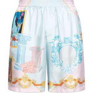 Versace - Zijden Shorts - Veelkleurig - Heren - Losse Pasvorm - Elastische Tailleband