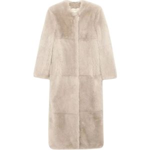 Stand Studio, Dames, Mantels, Grijs, Maat: S Poliester,