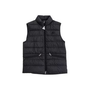 Moncler Compacte Zwarte Dons Gilet , Black , Heren , Maat: M