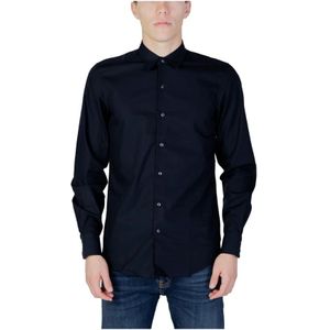 Antony Morato, Heren, Overhemden, Blauw, Maat: 2XL Katoen,