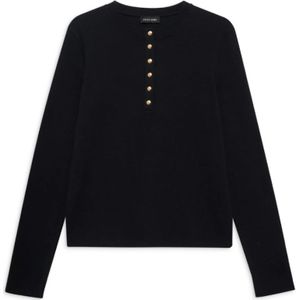 Anine Bing, Dames, Tops, Zwart, Maat: S