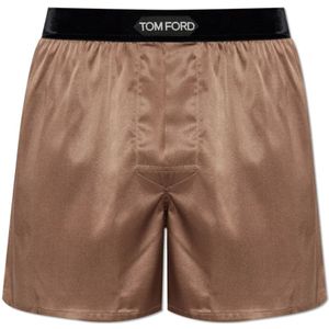 Tom Ford, Heren, Ondergoed, Bruin, Maat: XS Zijde,