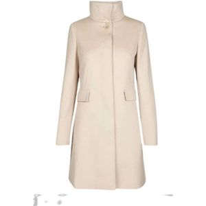 Max Mara Studio, Dames, Mantels, Beige, Maat: XS Wol,