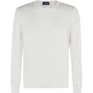 Drumohr, Heren, Truien, Wit, Maat: L Katoen,