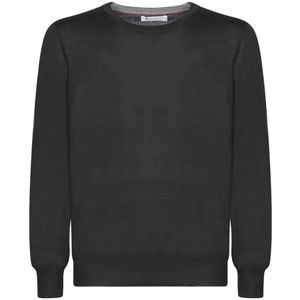 Brunello Cucinelli, Heren, Truien, Zwart, Maat: S Zijde,