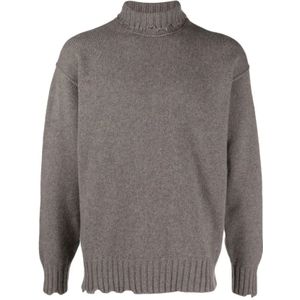 Isabel Benenato, Heren, Truien, Grijs, Maat: M Wol,