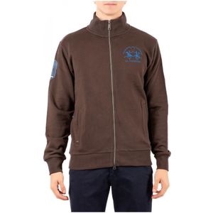 La Martina, Heren, Sweatshirts & Hoodies, Bruin, Maat: L Katoen,