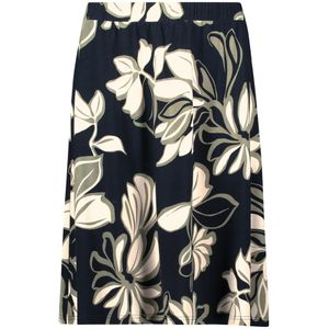 Strokenrok - Bloemenprint - Viscose - Normale Pasvorm - Knielengte