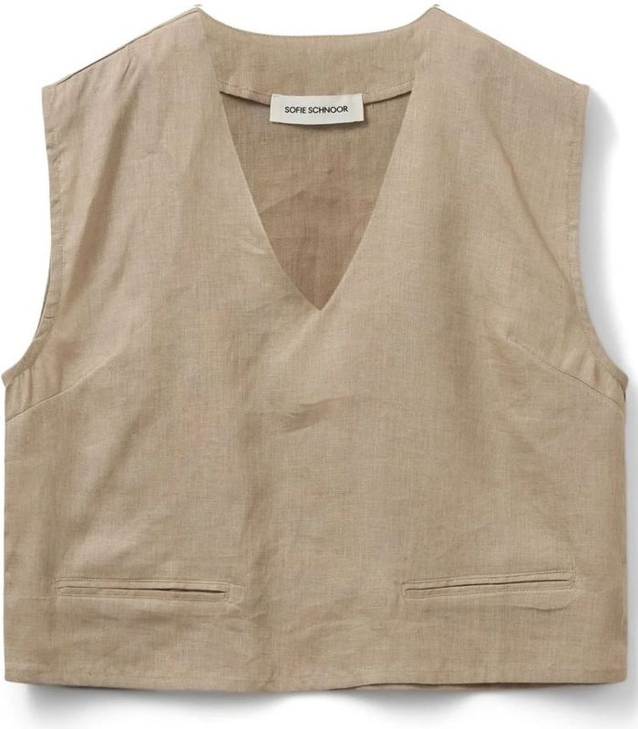 Sofie Schnoor - Kameel Top 7012 - Blousetop - Bruin