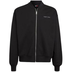 Tommy Hilfiger, Heren, Jassen, Zwart, Maat: S Katoen,