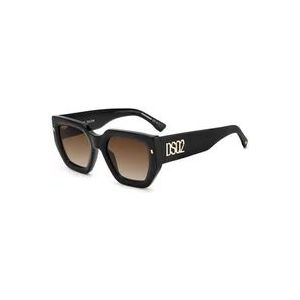 Dsquared2 Stoere zonnebril met vintage stijl , Black , Heren , Maat: 53 MM
