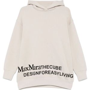 Max Mara, Dames, Sweatshirts & Hoodies, Beige, Maat: XS