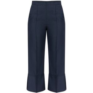 Theory, Dames, Broeken, Blauw, Maat: 2XS Satijn,