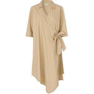 Masai, Dames, Jurken, Beige, Maat: S Katoen,