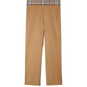 Burberry, Heren, Broeken, Bruin, Maat: XL Leer,