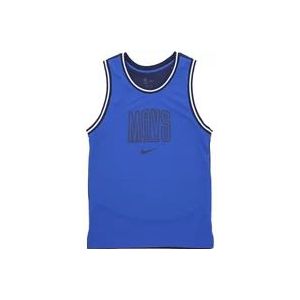 Nike NBA Courtside Grafische Tank , Blue , Heren , Maat: L