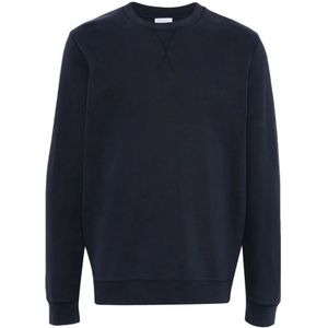 Sunspel, Heren, Sweatshirts & Hoodies, Blauw, Maat: S