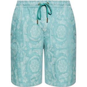 Versace, Heren, Korte broeken, Blauw, Maat: S Denim,