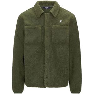 K-Way, Heren, Jassen, Groen, Maat: XL Fleece,
