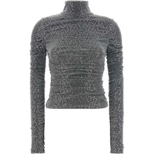 Dolce & Gabbana, Dames, Truien, Grijs, Maat: XS Jersey,