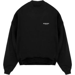 Represent - Owners Club Sweatshirt - Zwart - Heren - Katoenmix